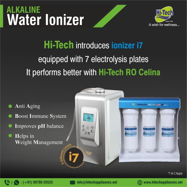 Hi-Tech Ionizer i7 and Celina -50